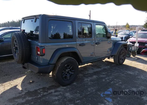 2025 Jeep Wrangler 4-Door Sport 4X4 z USA, uszkodzony, nr VIN 1C4PJXDN5SW656835